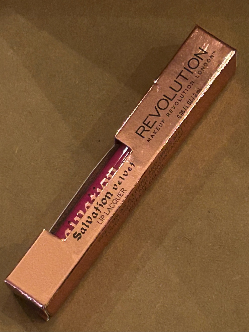 Revolution Salvation Velvet Lip Lacquer in “YOU TOOK MY LOVE”
